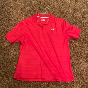 Under Armour polo shirt; red; men’s XL; barely worn ; smoke free home